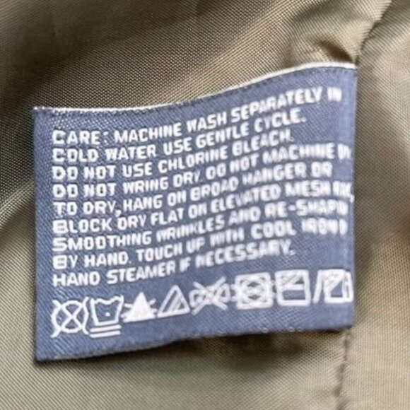 Perry Ellis Portfolio Men’s Olive Green Lined Microfiber Jacket - Size XL - Fall - Picture 7 of 8